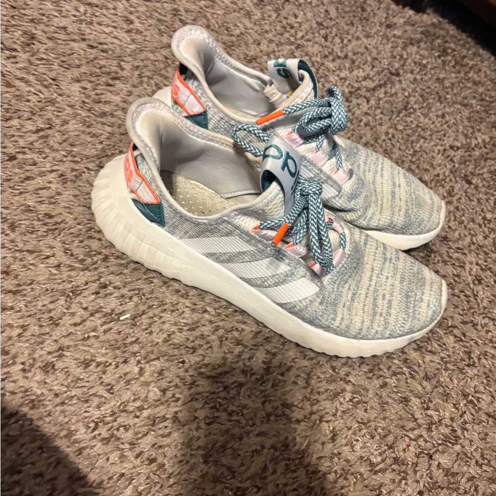 Adidas Blue and White Women's Sneakers